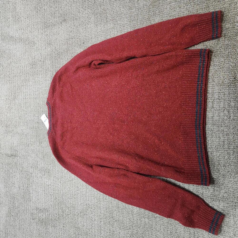 Brooks Brothers Sweater Red Long Sleeve Lambswool Men's Size Small NWT - Picture 6 of 8